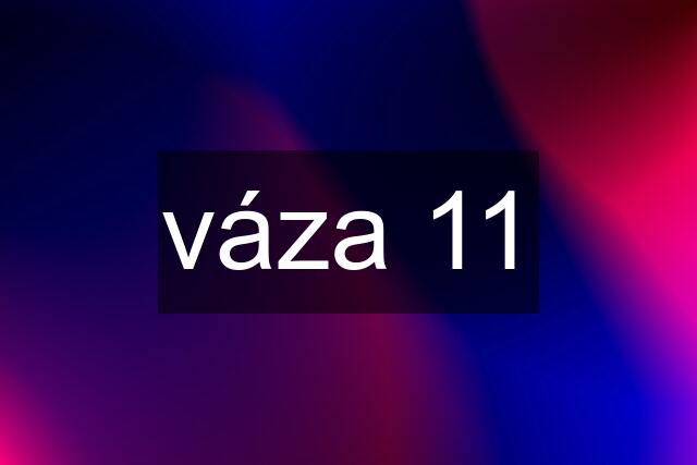 váza 11