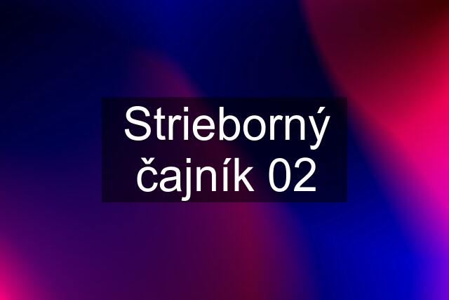 Strieborný čajník 02