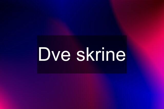 Dve skrine