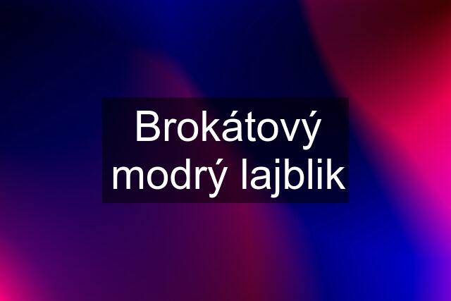 Brokátový modrý lajblik