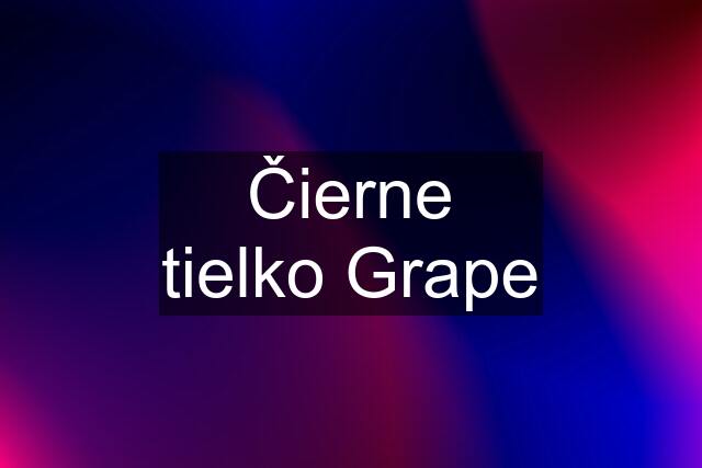 Čierne tielko Grape