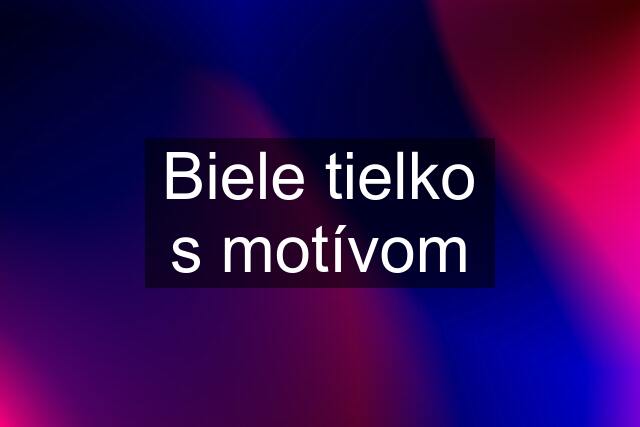 Biele tielko s motívom