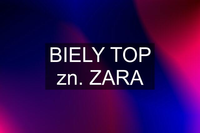 BIELY TOP zn. ZARA