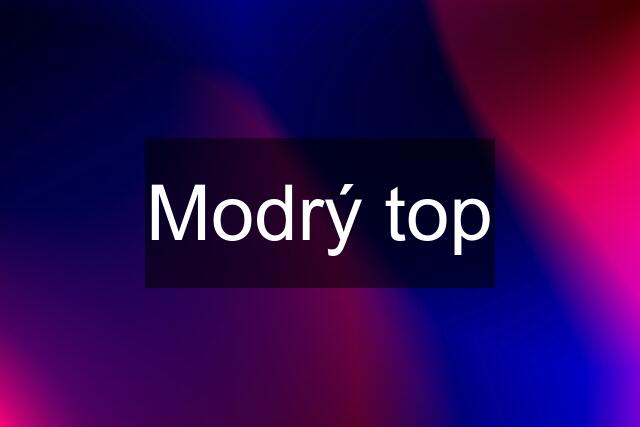 Modrý top