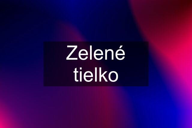 Zelené tielko