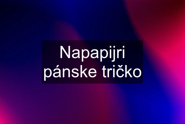 Napapijri pánske tričko