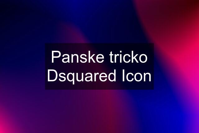 Panske tricko Dsquared Icon