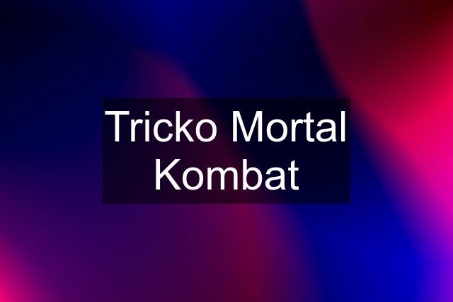 Tricko Mortal Kombat