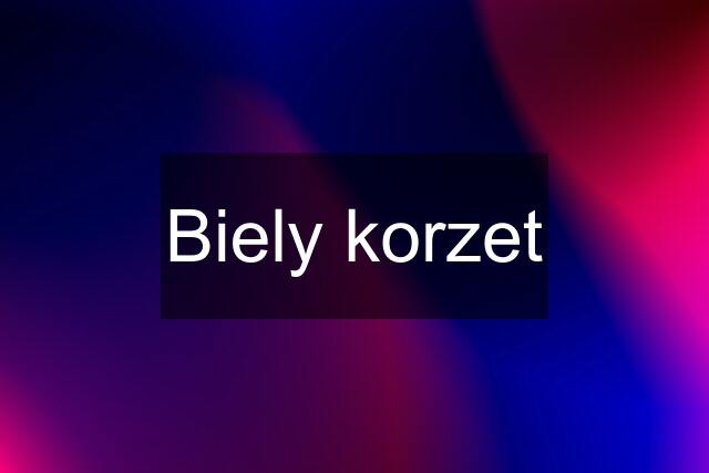 Biely korzet