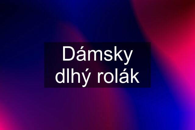 Dámsky dlhý rolák