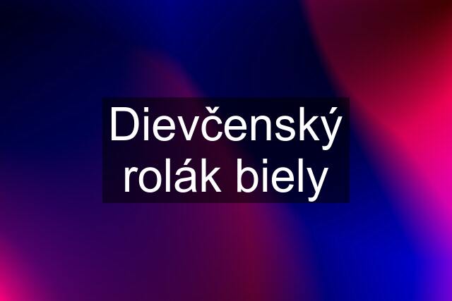 Dievčenský rolák biely