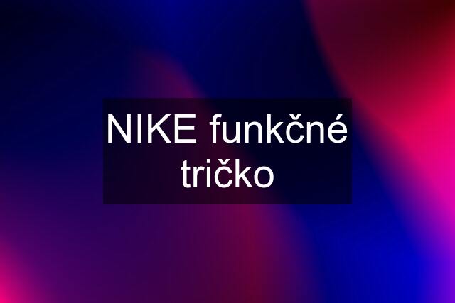 NIKE funkčné tričko