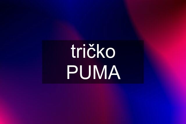 tričko PUMA