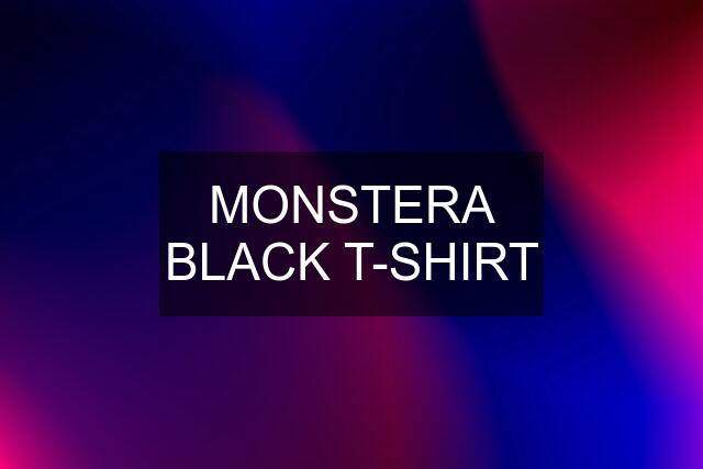 MONSTERA BLACK T-SHIRT