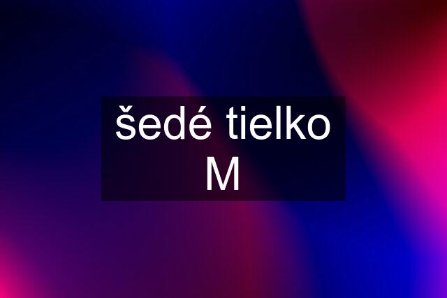 šedé tielko M