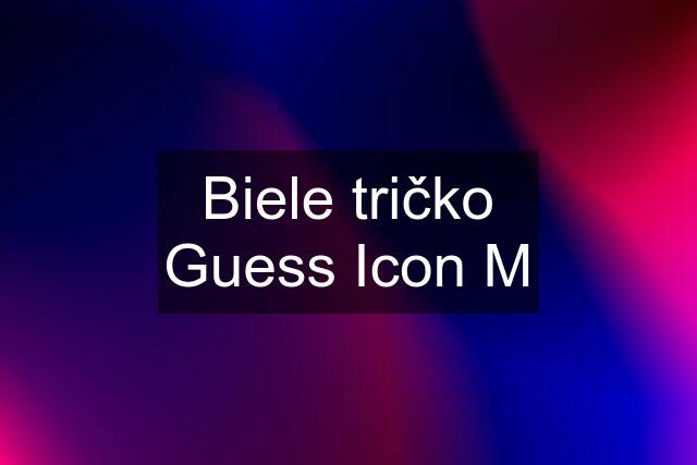 Biele tričko Guess Icon M