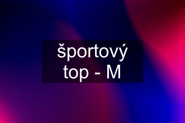 športový top - M