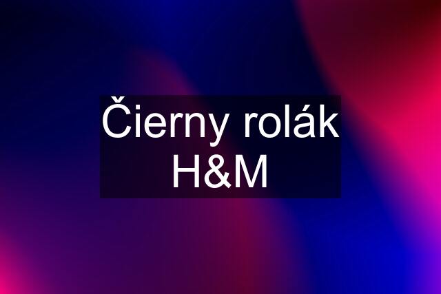 Čierny rolák H&M