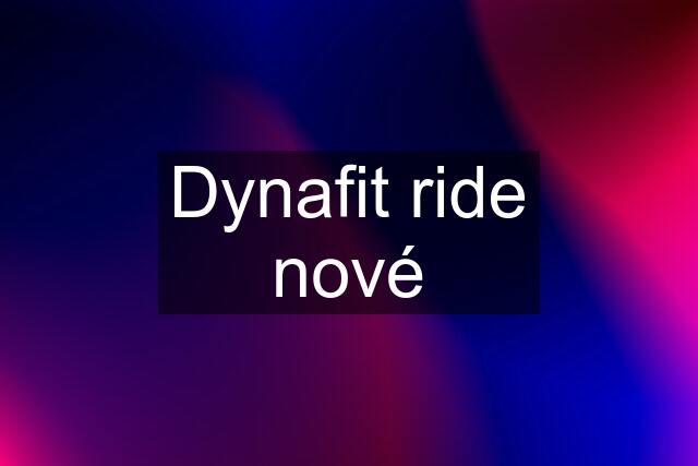 Dynafit ride nové