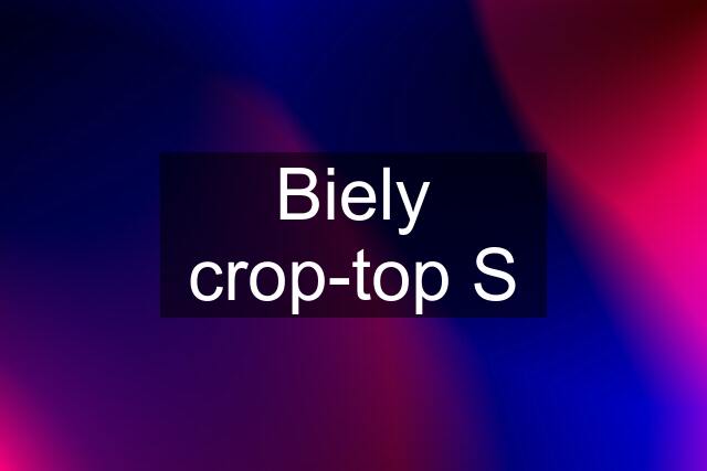 Biely crop-top S