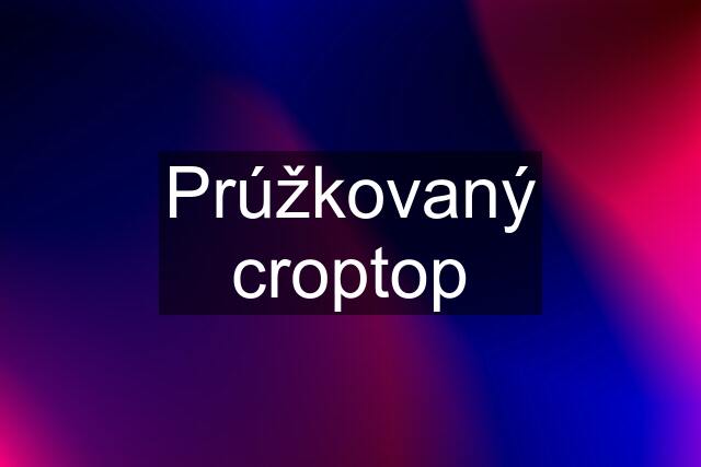 Prúžkovaný croptop