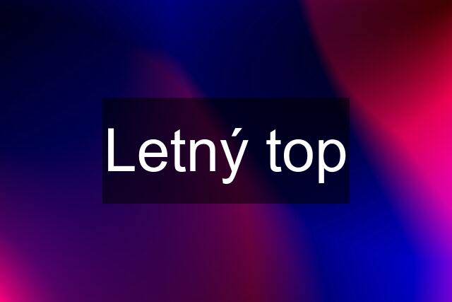 Letný top