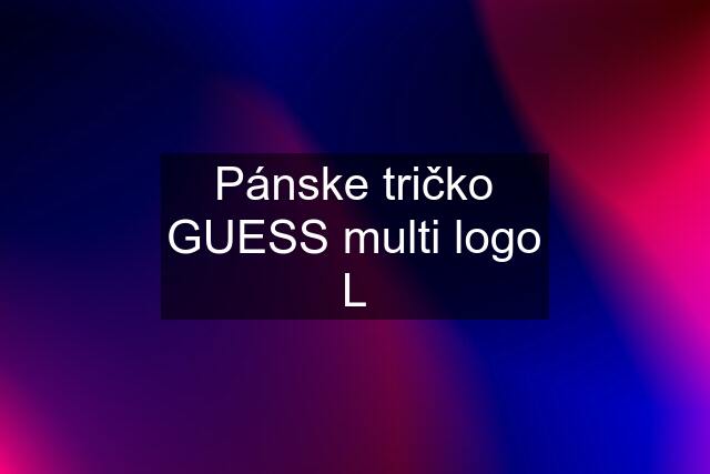 Pánske tričko GUESS multi logo L