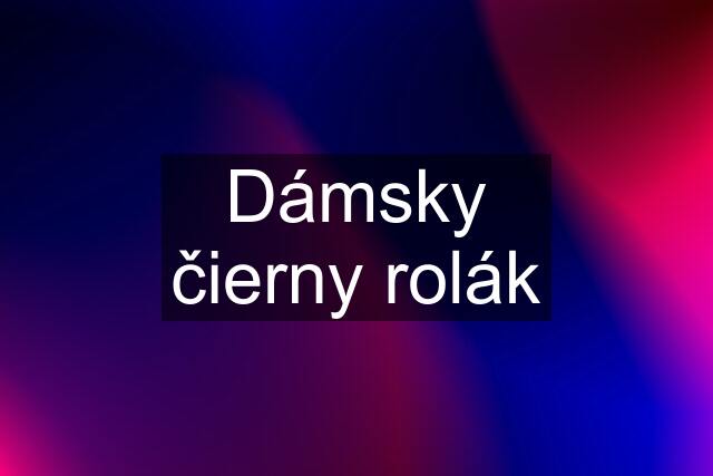 Dámsky čierny rolák