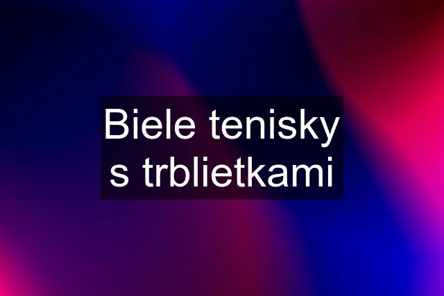 Biele tenisky s trblietkami