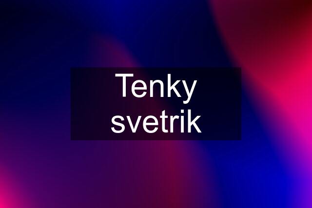 Tenky svetrik