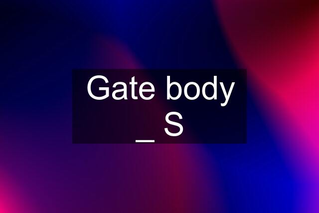 Gate body _ S