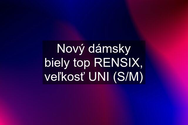 Nový dámsky biely top RENSIX, veľkosť UNI (S/M)