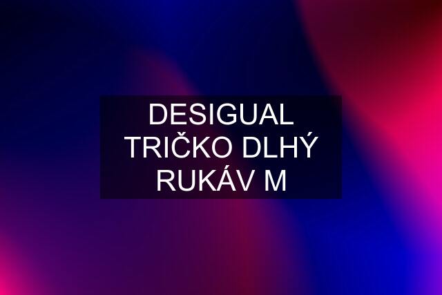 DESIGUAL TRIČKO DLHÝ RUKÁV M