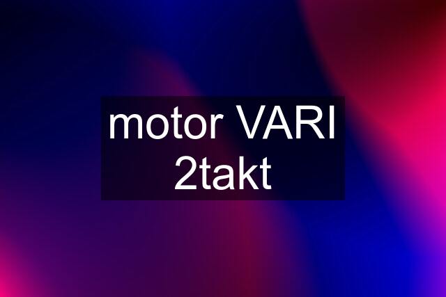 motor VARI 2takt