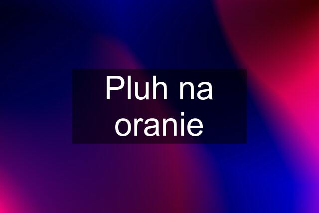 Pluh na oranie