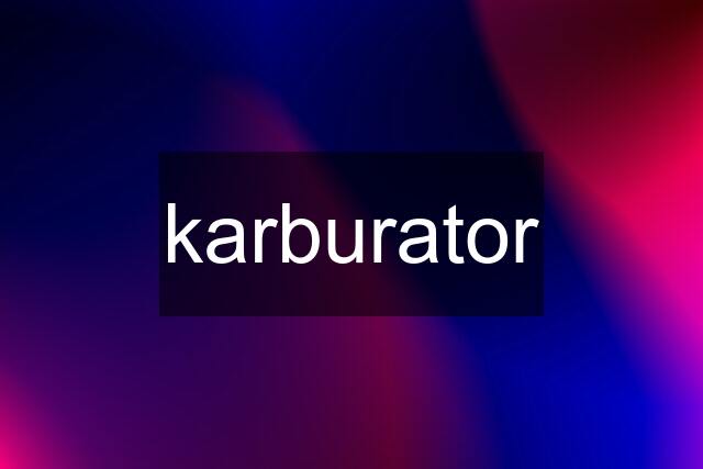 karburator