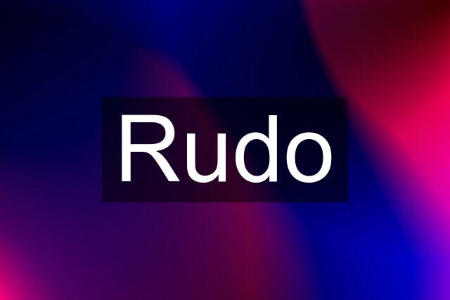 Rudo