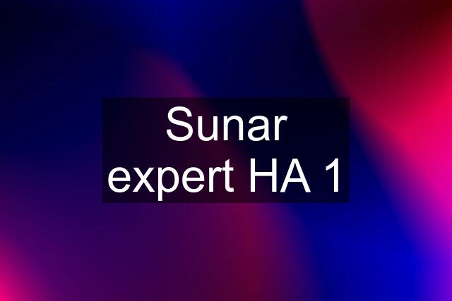 Sunar expert HA 1