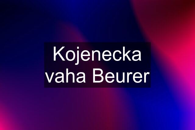 Kojenecka vaha Beurer