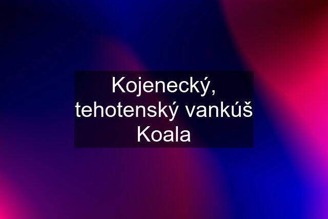 Kojenecký, tehotenský vankúš Koala