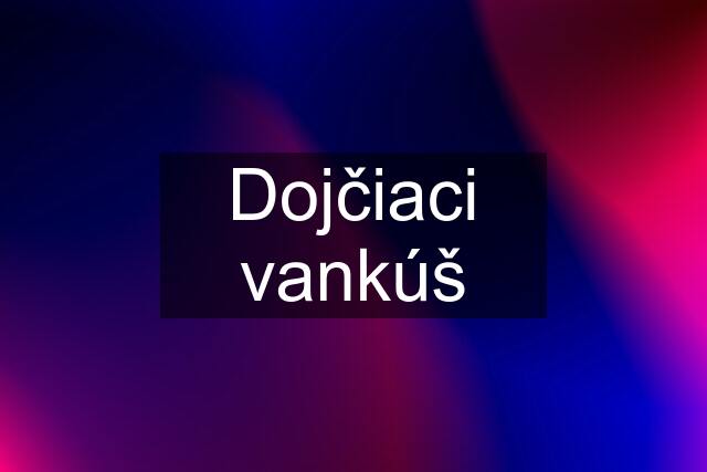 Dojčiaci vankúš