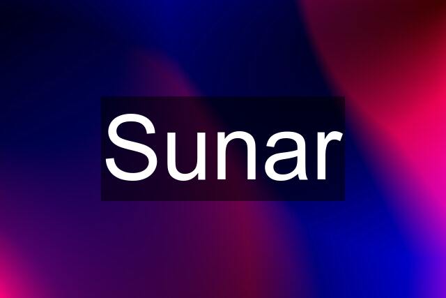 Sunar