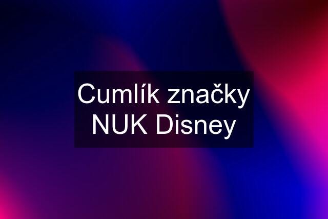 Cumlík značky NUK Disney