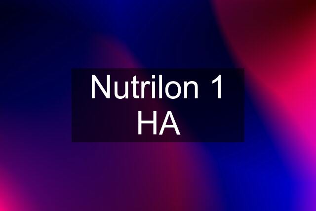 Nutrilon 1 HA