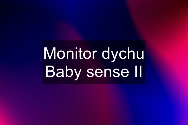 Monitor dychu Baby sense II