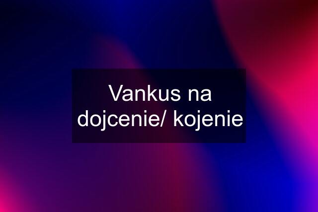 Vankus na dojcenie/ kojenie