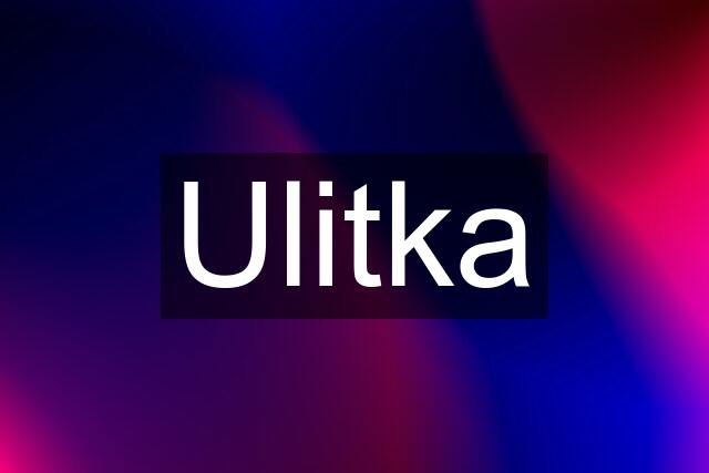 Ulitka