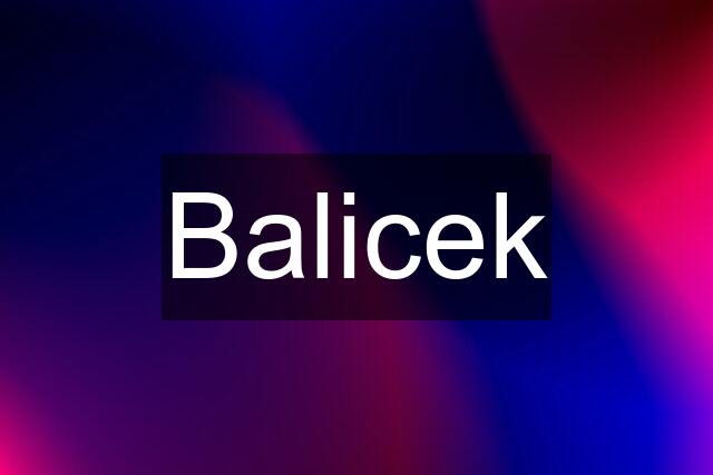 Balicek