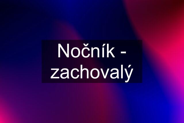 Nočník - zachovalý