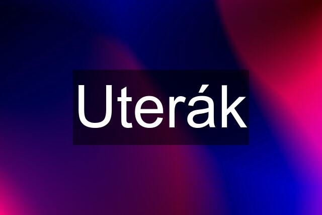 Uterák